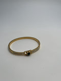 Guldbelagt  Grøn Sten Armbånd - Simpelt og Elegant