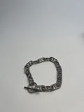 Vintage Sølvbelagt Tyk Kæde Armbånd - Moderne og Klassisk