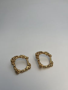 Guld Kæde Ring - Moderne Øreringe