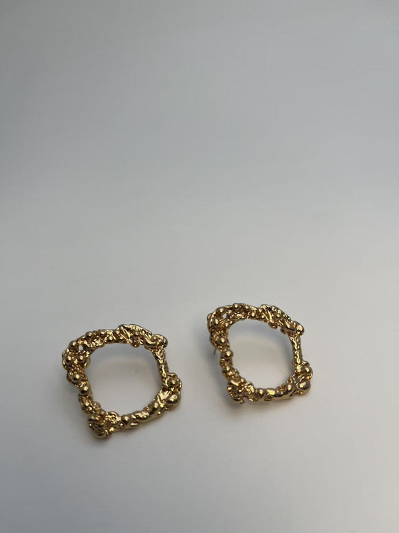 Guld Kæde Ring - Moderne Øreringe