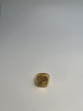 Guldbelagt Solmønster Bred Ring - Retro og Storslået