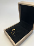 Guldbelagt Blomst Armbånd, Ring og Øreringe Sæt - Simpelt og Fint